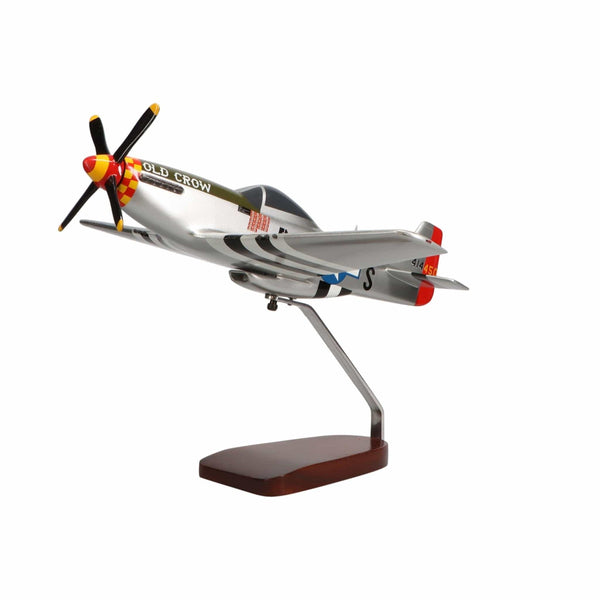 North American P-51D Mustang "Old Crow" Large Mahogany Model