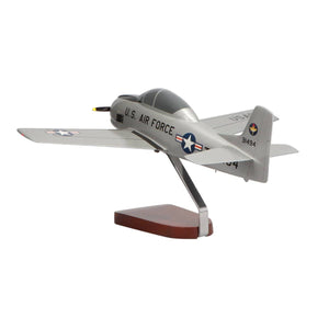 North American T-28A Trojan U.S. Air Force Large Mahogany Model