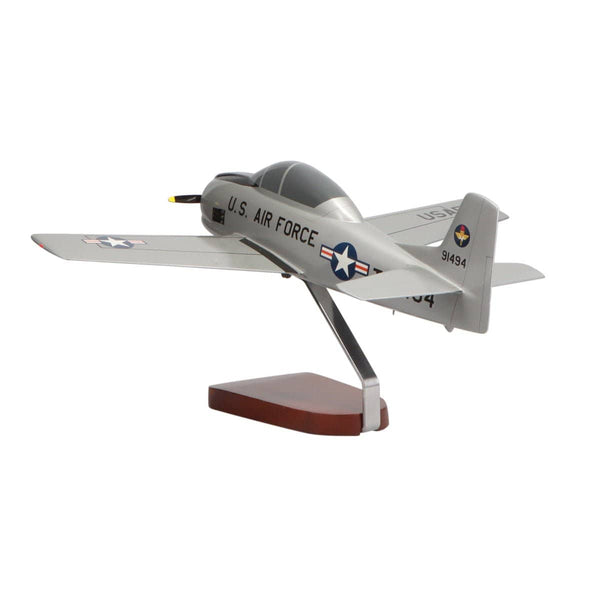 North American T-28A Trojan U.S. Air Force Large Mahogany Model