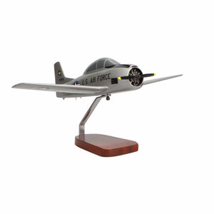 North American T-28A Trojan U.S. Air Force Large Mahogany Model