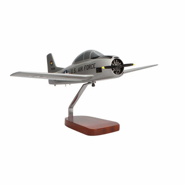 North American T-28A Trojan U.S. Air Force Large Mahogany Model