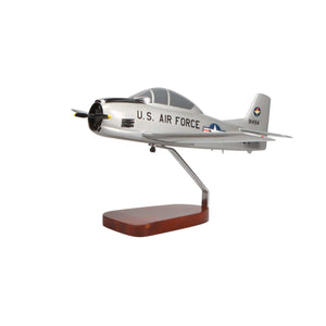 North American T-28A Trojan U.S. Air Force Large Mahogany Model