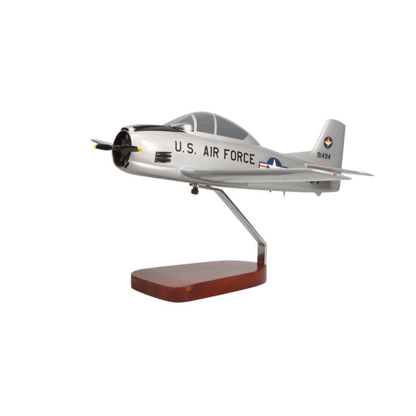 North American T-28A Trojan U.S. Air Force Large Mahogany Model