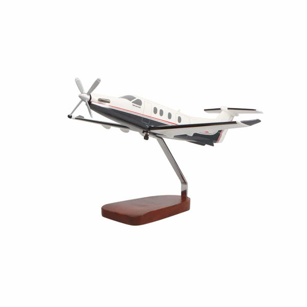 Pilatus PC-12 NG Large Mahogany Model