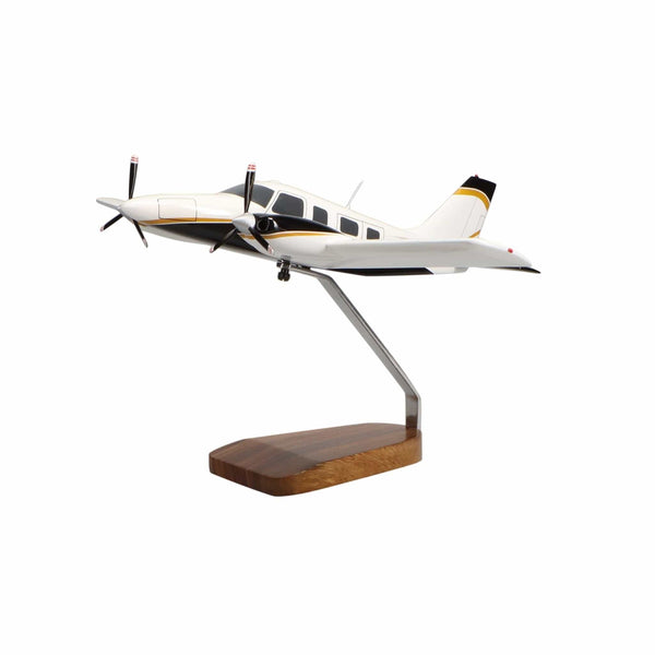 Piper PA-34 Seneca Large Mahogany Model