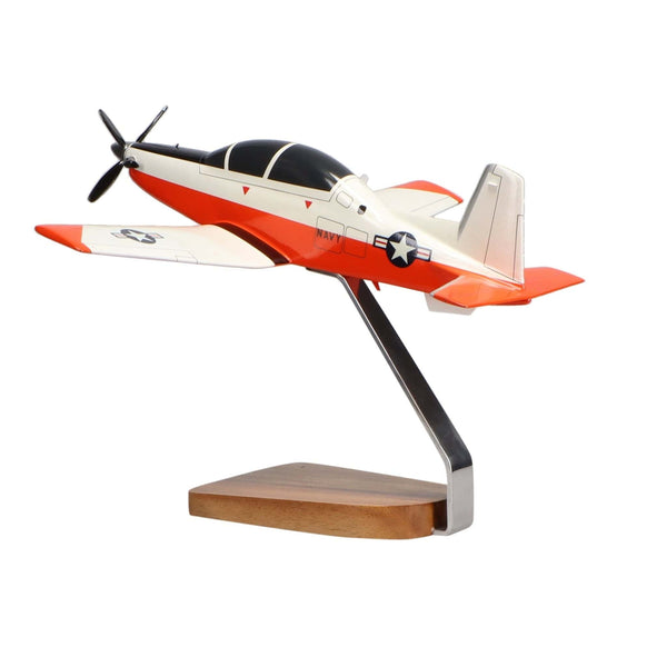 Raytheon T-6A Texan II U.S. Navy Medium Mahogany Model