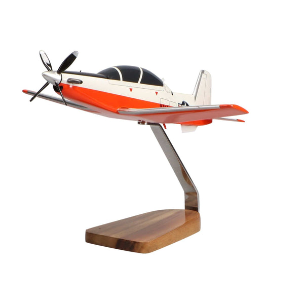 Raytheon T-6A Texan II U.S. Navy Medium Mahogany Model