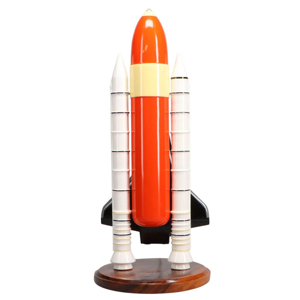 Space Shuttle Discovery with Booster Large Mahogany Model