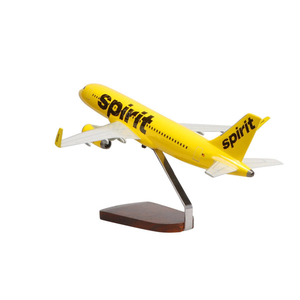Airbus A320-200 Spirit Airlines Limited Edition Large Mahogany Model - PilotMall.com