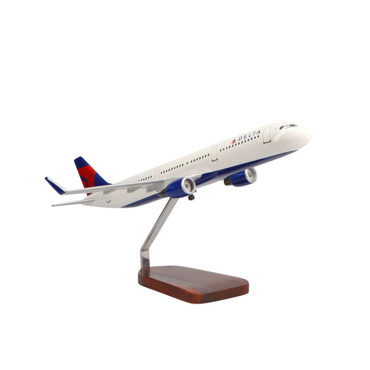 Airbus A321-200 Delta Air Lines Limited Edition Large Mahogany Model - PilotMall.com