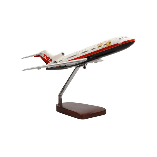 Boeing 727-200 TWA (Trans World Airlines) Limited Edition Large Mahogany Model - PilotMall.com