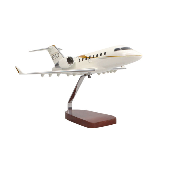 Bombardier Challenger 650 Limited Edition Large Mahogany Model - PilotMall.com