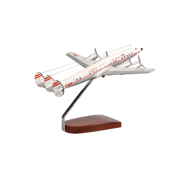 Lockheed L-1649 Starliner® TWA (Trans World Airlines) Limited Edition Large Mahogany Model - PilotMall.com