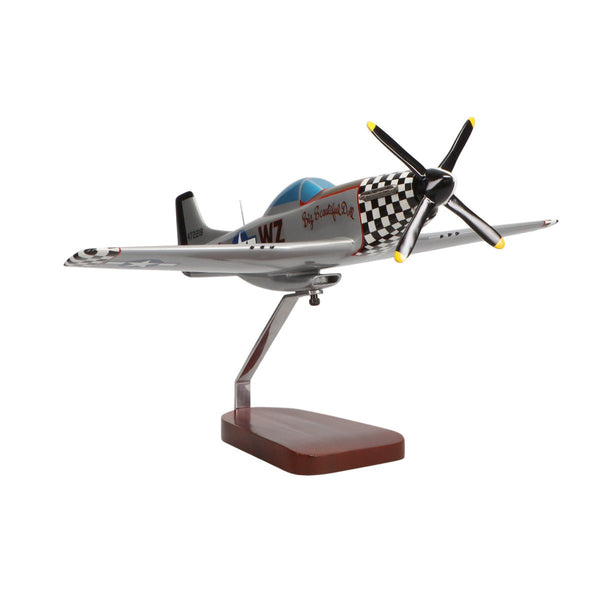 North American P-51D Mustang "Big Beautiful Doll" Limited Edition Large Mahogany Model - PilotMall.com