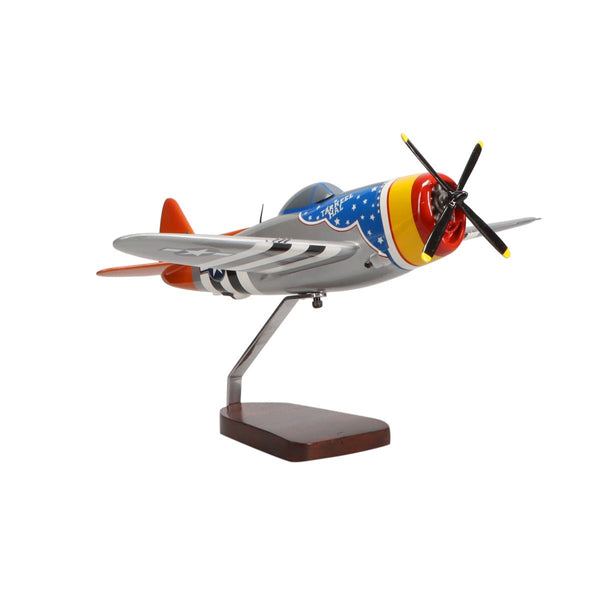 Republic P-47 Thunderbolt® (Tarheel Hal) Limited Edition Large Mahogany Model - PilotMall.com