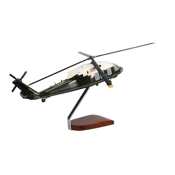 Sikorsky VH-60N White Hawk Marine One Limited Edition Large Mahogany Model - PilotMall.com